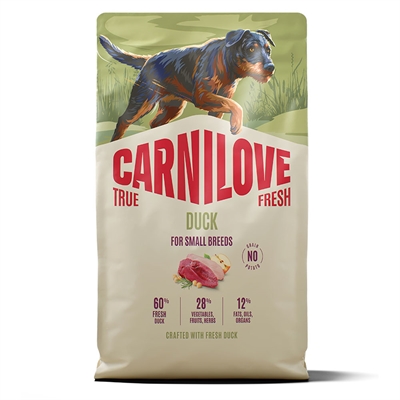 Carnilove True Fresh Adult Small Breed Duck Foder med And 4 Kg